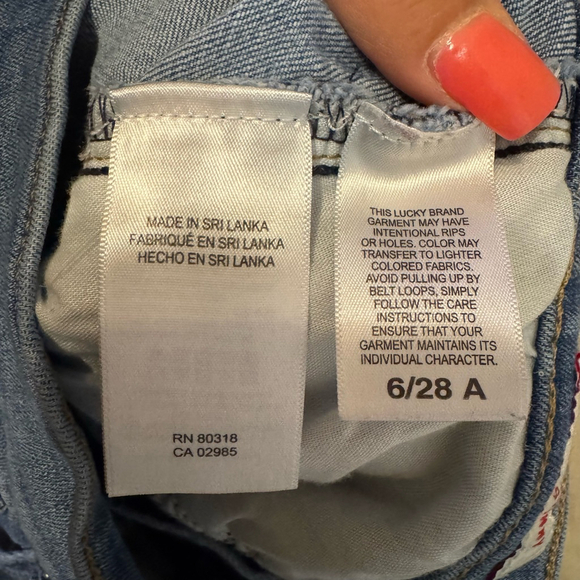 Lucky Brand Woman’s Bridgette High Rise Skinny Jeans Size 6/28 Blue - Picture 8 of 8
